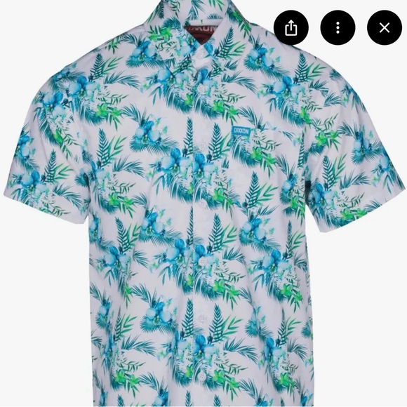 DIXXON Other - DIXXON Men's 3XL “Zen” Blue and White Floral Shirt